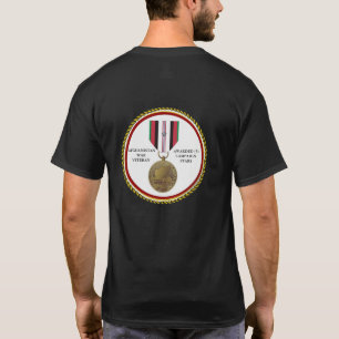 5 CAMPAIGN STARS AFGHANISTAN WAR VETERAN T-Shirt