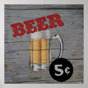 5 cent Beer Poster