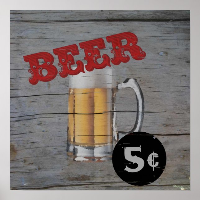 5 cent Beer Poster (Front)