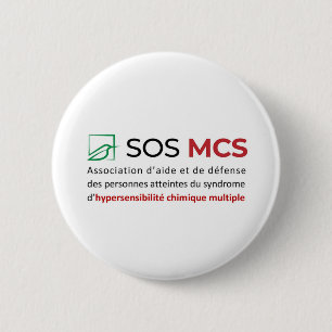 5 Cm Rond Logo SOS MCS + Text 6 Cm Round Badge
