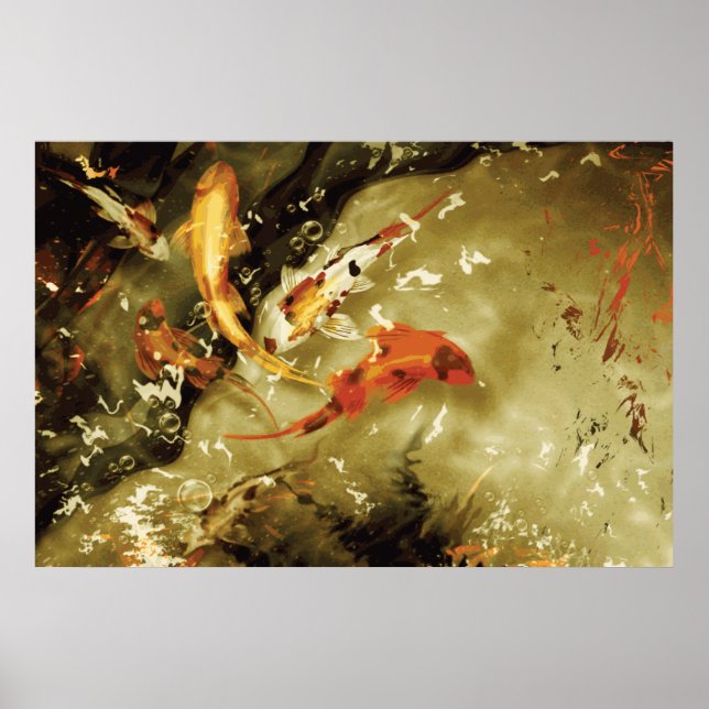 5 Cois in a Pound - Giant Koi Poster (Front)