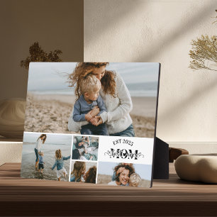 5 Custom Photo Collage Best Mum Ever  Plaque