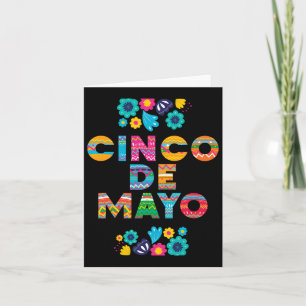 5 De Mayo Cinco De Mayo Sombrero Maraca  Card