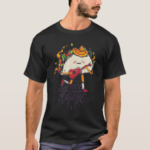 5 De Mayo Happy Mexican Taco Maracas Cinco De May T-Shirt