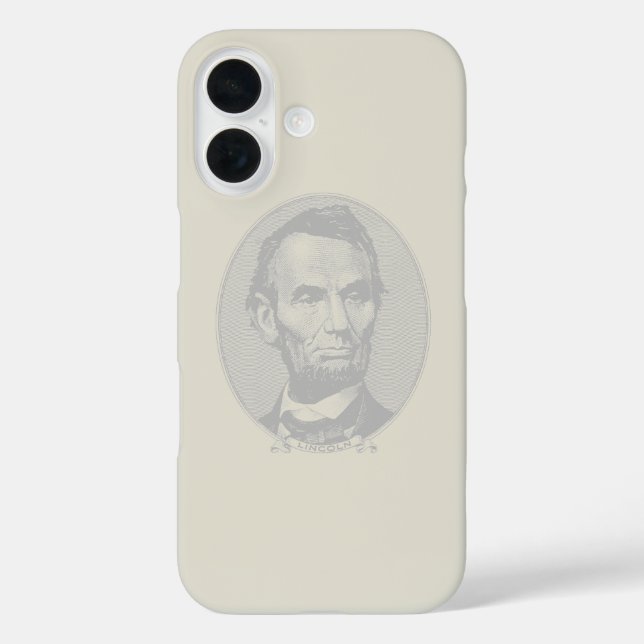 $5 Dollar Money  of President Abraham Lincoln  Case-Mate iPhone Case (Back)