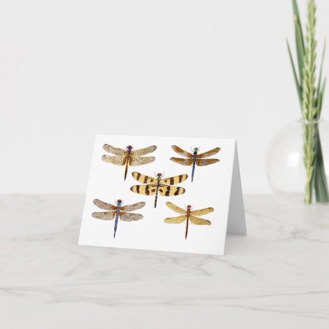 5 Dragonflies Card (Front)