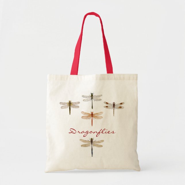 5 Dragonflies Tote Bag (Front)