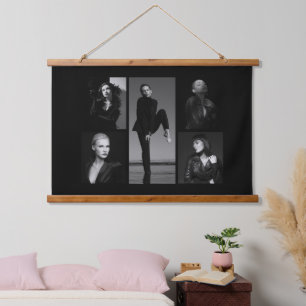 5 Editable Photo Collage Hanging Tapestry