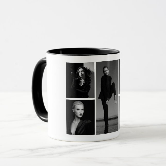 5 Editable Photo Collage Mug (Front Left)