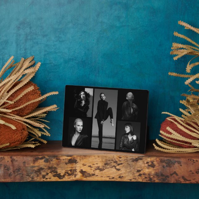 5 Editable Photo Collage Plaque (Side)