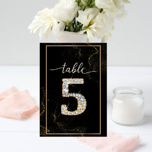 5 Elegant Diamond Printable Table Numbers