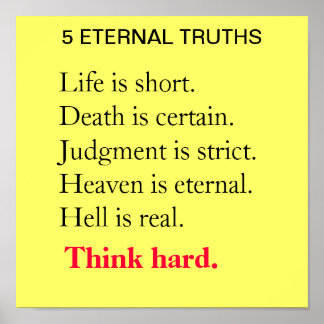 5 ETERNAL TRUTHS POSTER