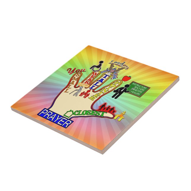 5 FIVE FINGER PRAYER AID TILE (Side)