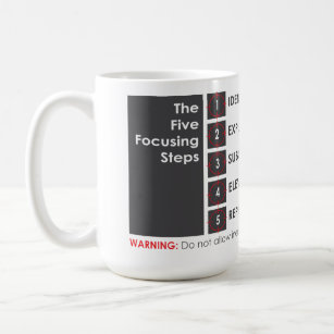 5 Focusing Steps Coffee Mug