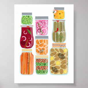 #5 Food Canning Jars Poster