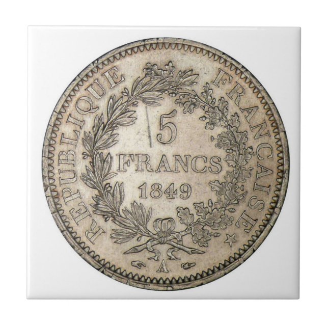 5 FRANC COIN 1849 TILE (Front)