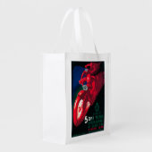 5 Gran Premio Internat'l Motorcycle Poster Reusable Grocery Bag (Back Side)