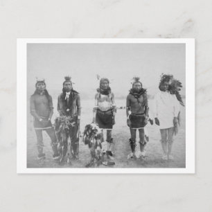 5 Grass Dance Indian Warriors Photograph Postcard