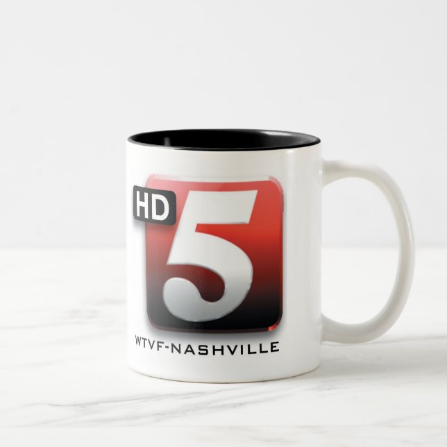 5 HD WTVF Nashville Two-Tone Coffee Mug (Right)