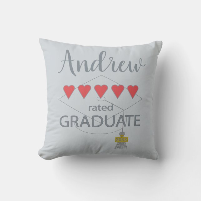 5 Heart Rated Graduate Cushion (Front)