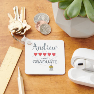 5 Heart Rated Graduate Key Ring