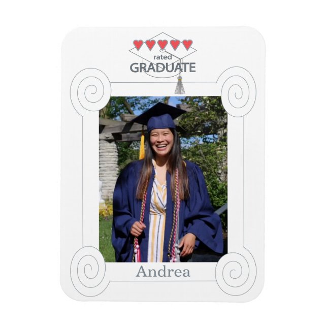 5 Heart Rated Graduate Magnet (Vertical)