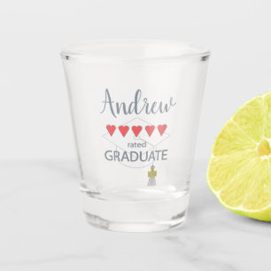 5 Heart Rated Graduate Shot Glass