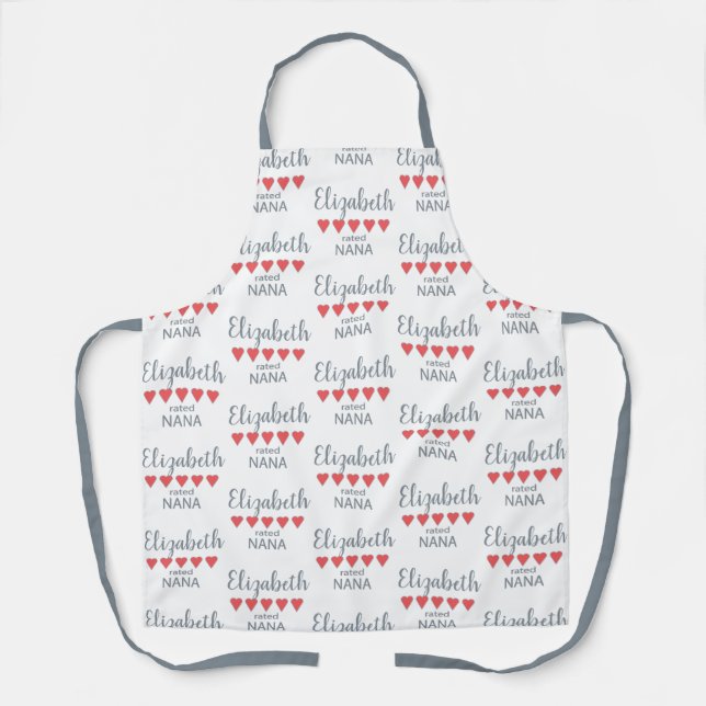 5 Heart Rated Nana Apron (Front)
