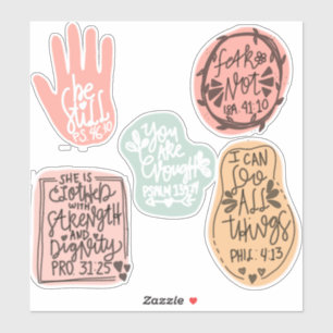 5 Inspiring Bible Quotes Handwriting Doodles 