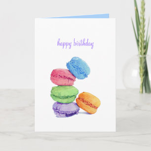 5 Macarons Birthday Card