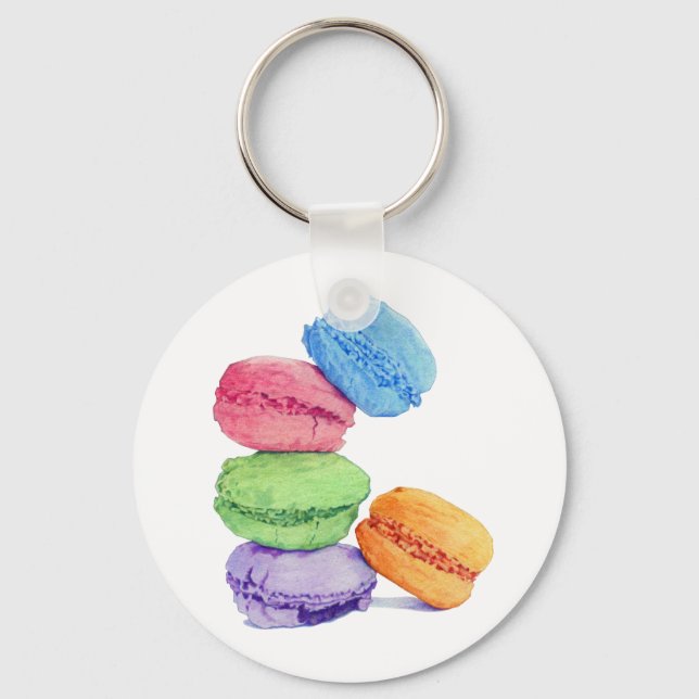 5 Macarons Keychain (Front)