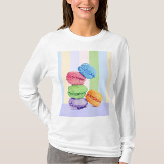 5 Macarons stripes Ladies T-shirt