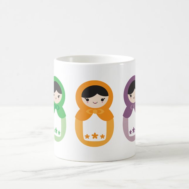 5 Matryoshka Sweethearts Coffee Mug (Center)