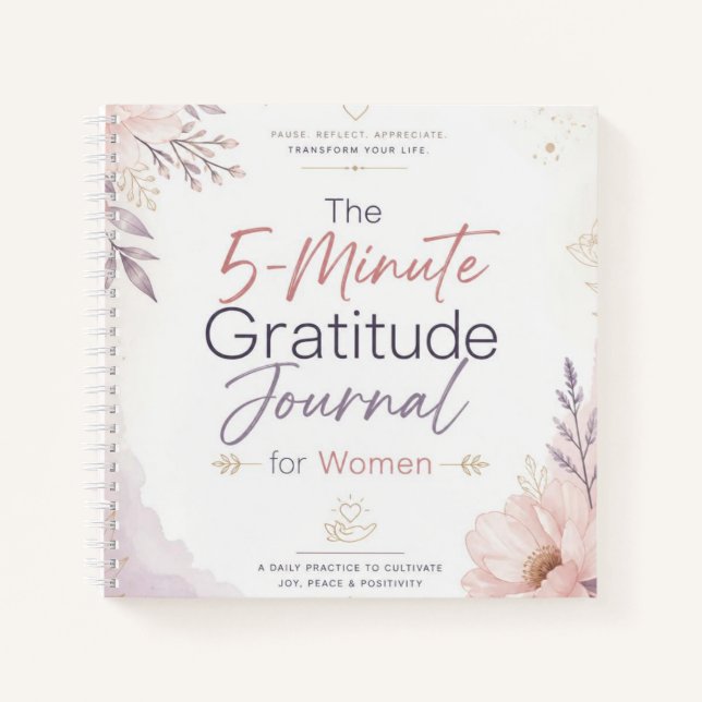 5 Minute Gratitude Journal (Front)
