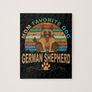 5 Mum Favourite Dog German Shepherd Jigsaw Puzzle