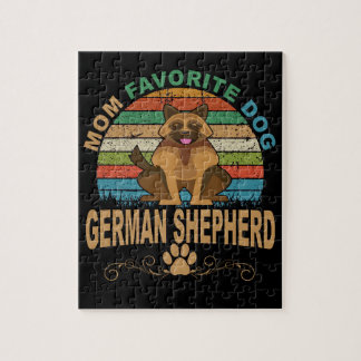 5 Mum Favourite Dog German Shepherd Jigsaw Puzzle