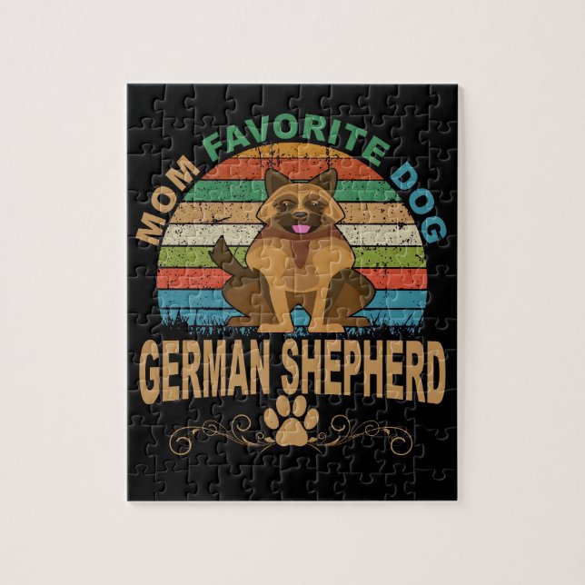 5 Mum Favourite Dog German Shepherd Jigsaw Puzzle (Vertical)