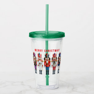 5 Nutty Nutcracker Toy Soldiers Acrylic Tumbler