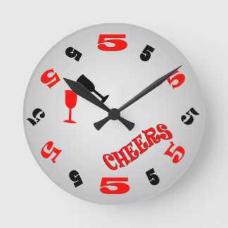 5 O'Clock Cheers Wall Clock