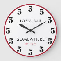 5 O'clock Somewhere Custom Bar Happy Hour