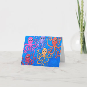 5 Octopi Card
