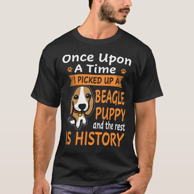 5 One Upon A Time -  Beagle Puppy T-Shirt (Front)