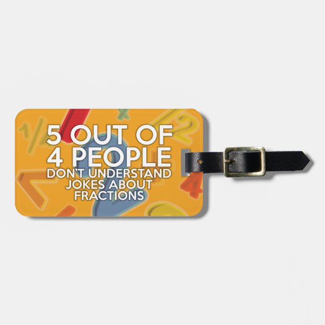 5 OUT OF 4 PEOPLE LUGGAGE TAG (Front Horizontal)