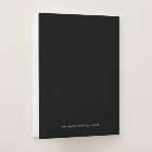 5-Pack Pocket Folders w/ Business Card Holder