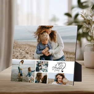 5 Personalised Best Aunt Photo Collage Plaque