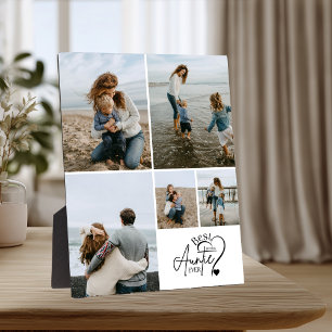 5 Personalised Best Aunt Photo Collage Plaque