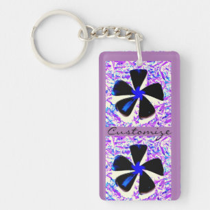 5 petal pinwheel flower Thunder_Cove Key Ring