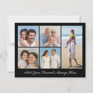 5 Photo Collage Add Your Own Greeting Card