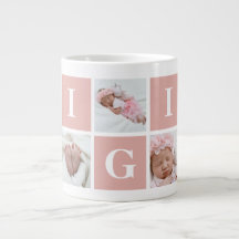 5 Photo Collage Gigi Speciality Coffee Mugs
