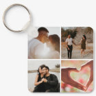5 Photo Custom Collage Personalised Keychain